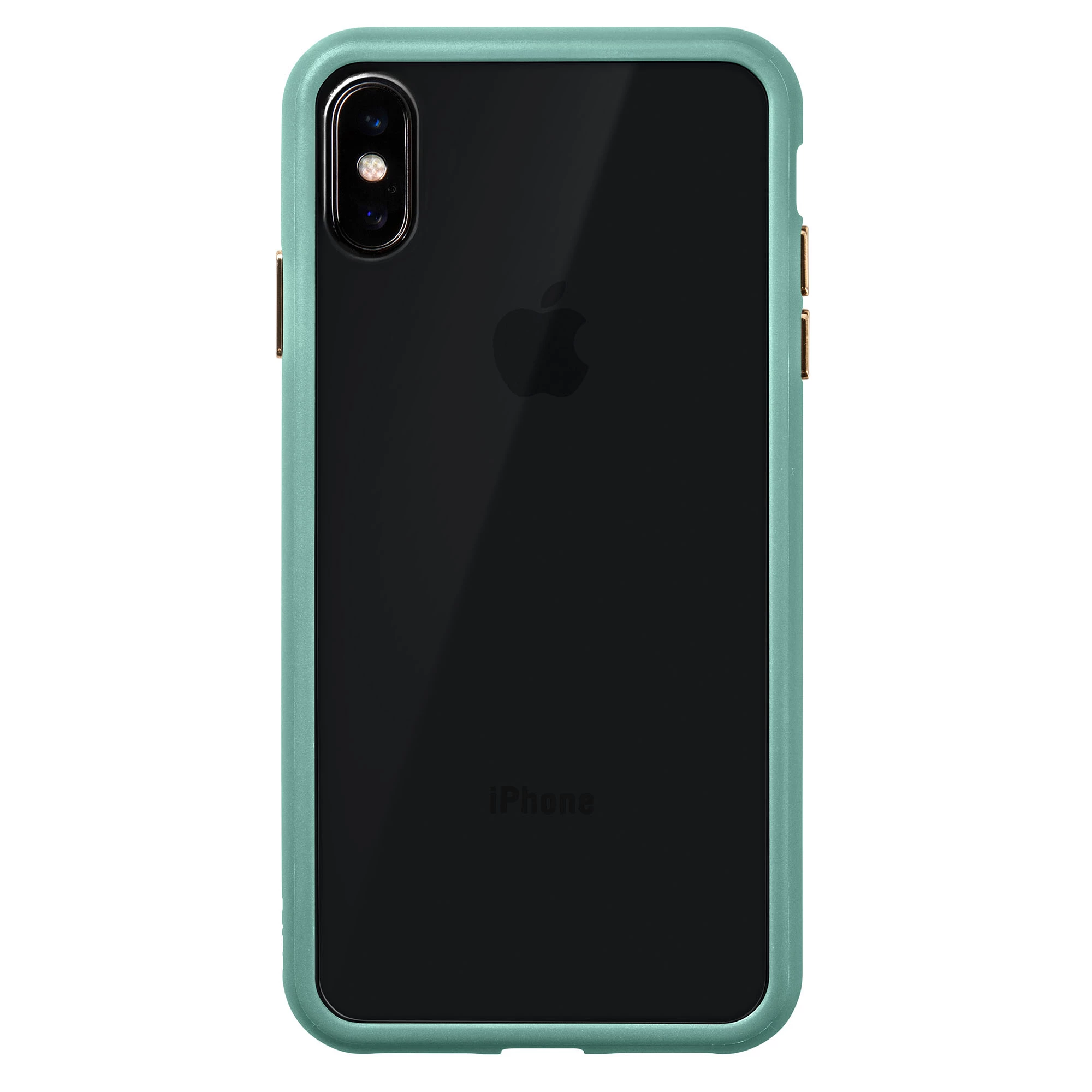 Чехол LAUT ACCENTS TEMPERED GLASS Mint for iPhone XS Max (LAUT_IP18-L_AC_MT)